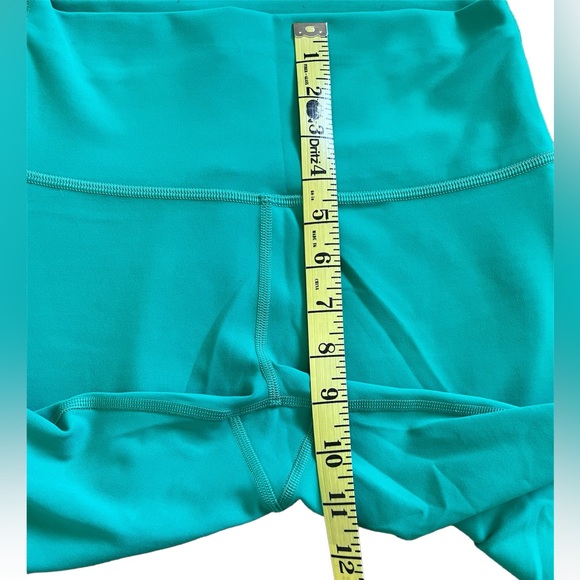 Lululemon Wunder Train High Rise Short 8” Teal Green Workout Bike Shorts Size 4 - Picture 5 of 7